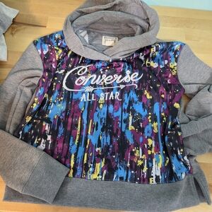Rare Converse All star Hoodie Girls size 12/13 years old Large perfect Conditon